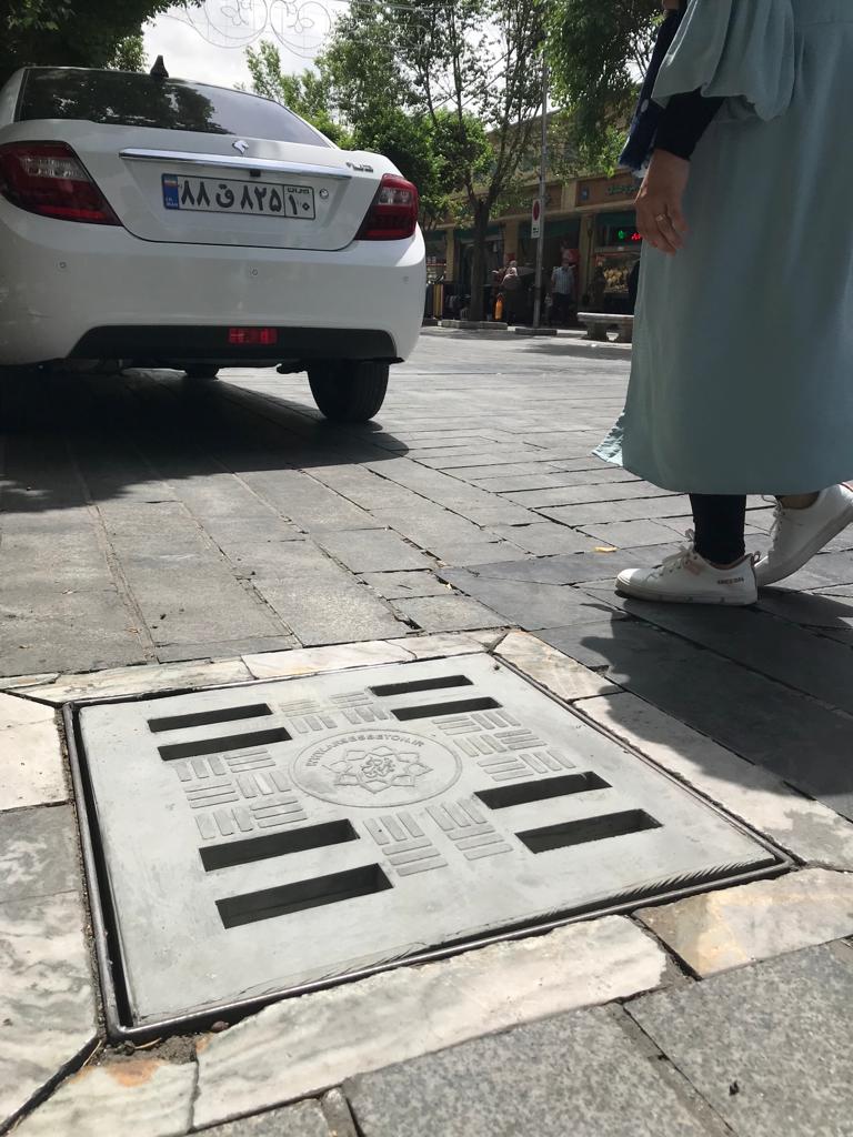 دریچه مشبک کامپوزیت بتن 60*60 شهرداری- زیبا مستحکم